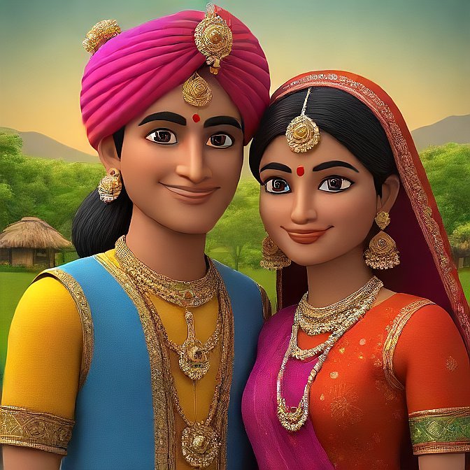 3D cartoon character art